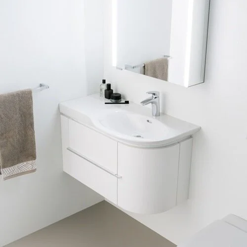 Тумба под раковину подвесная Laufen Case 85 см белый матовый, моноблок - фото 5