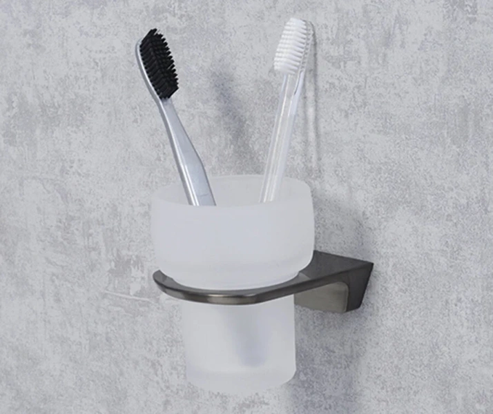 Стакан для ванной WasserKRAFT Wiese оружейная сталь - фото 3