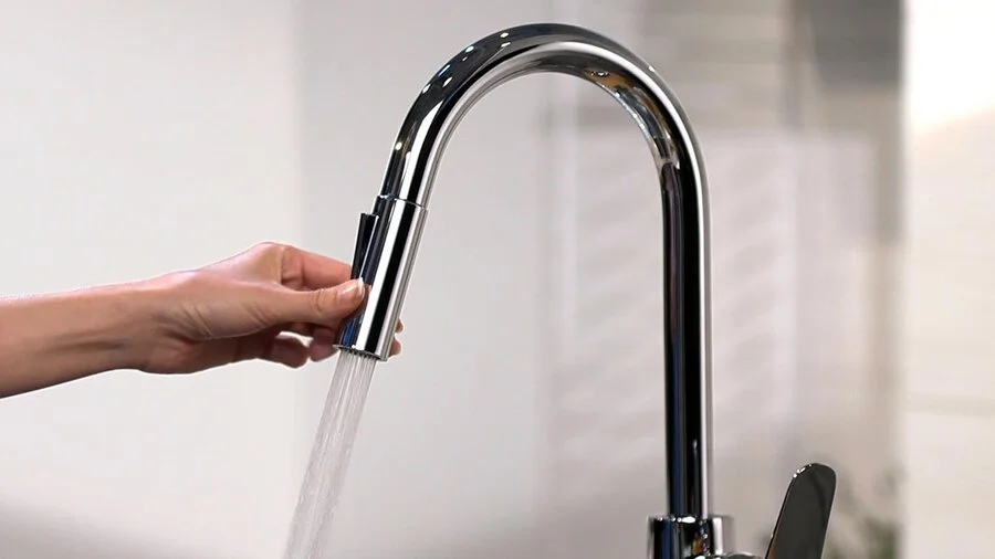 Смеситель для кухни Hansgrohe Focus с выдвижным изливом, хром - фото 3