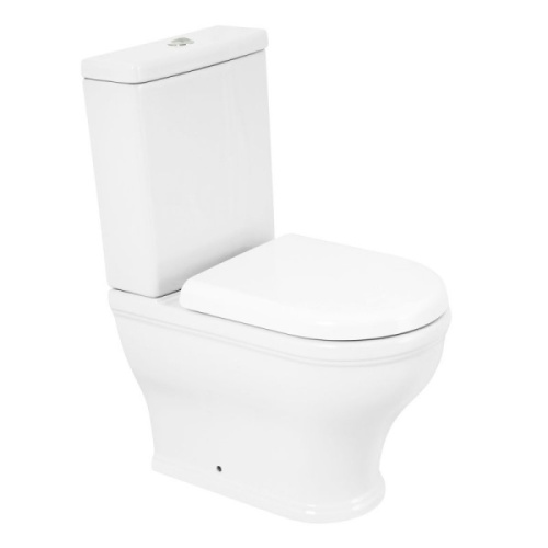 Чаша для унитаза-компакта Cezares Giubileo белая, современные, hi-tech, круглые - фото 3