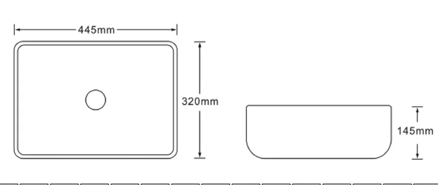 Раковина SantiLine 46 см темно-коричневый мрамор - фото 2