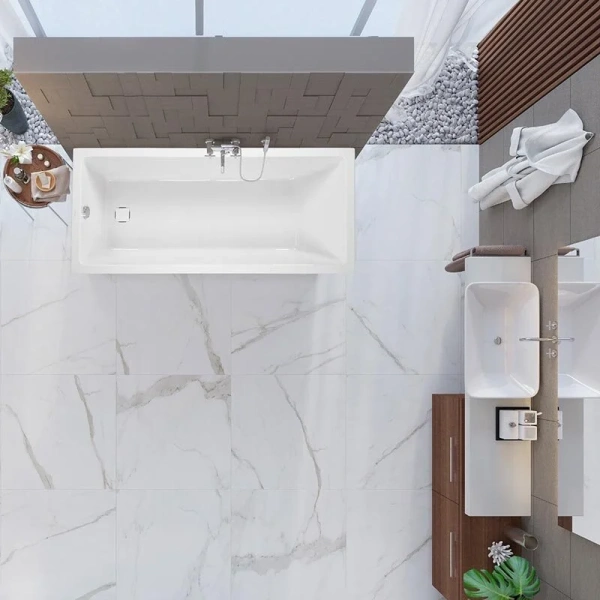 Ванна акриловая Vagnerplast Cavallo 160×70 см прямоугольная - фото 3