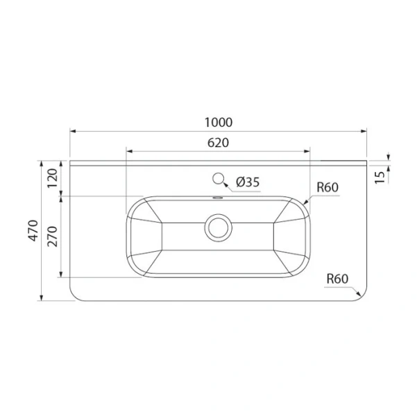 Тумба с раковиной подвесная IDDIS Edifice EDI10W1i95K 100 см с двумя ящиками и одной дверкой, окрашенные - фото 9