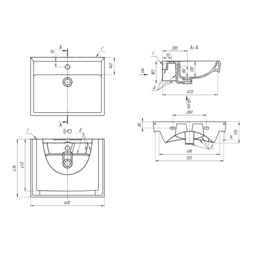 Схема, подвесные, пристенные - фото 3