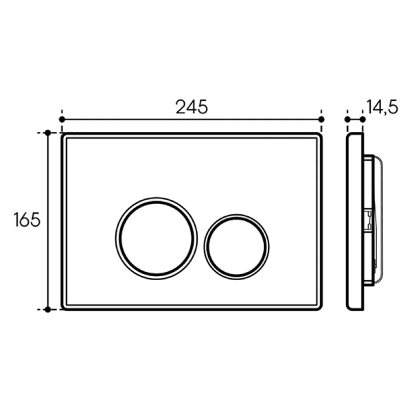 Унитаз с инсталляцией Aqueduto MACIO Plus клавиша хром, по запросу index_1 - фото 6