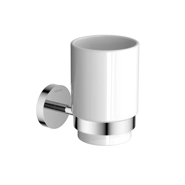 Стакан для ванной Акватек Бетта хром - фото 1