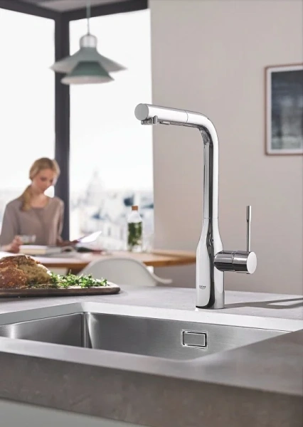 Смеситель для кухни Grohe Essence с вытяжным изливом, по запросу - фото 10