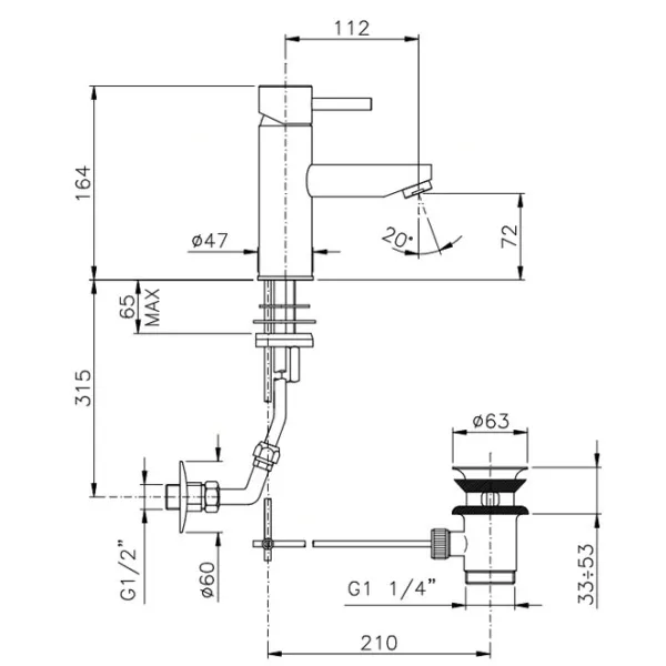 Смеситель для раковины Nicolazzi Olympus 3702 - фото 4