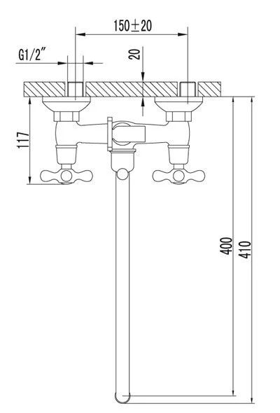 Смеситель для ванны Lemark Standard хром - фото 2