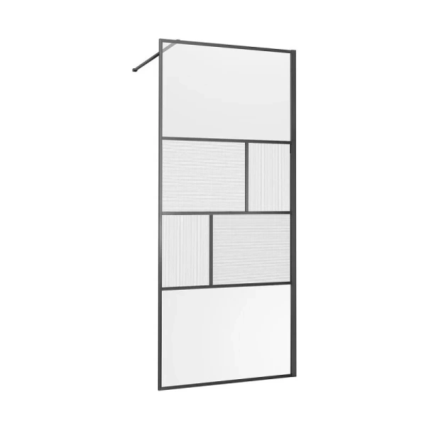 Душевая перегородка Vincea Walk-In VSW-1HC800CF 80 см стекло прозрачное/рифленое - фото 1