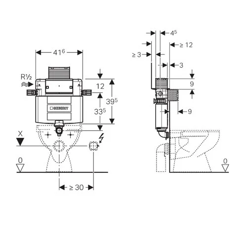 Бачок для унитаза Geberit Omega 109.043.00.1 - фото 2