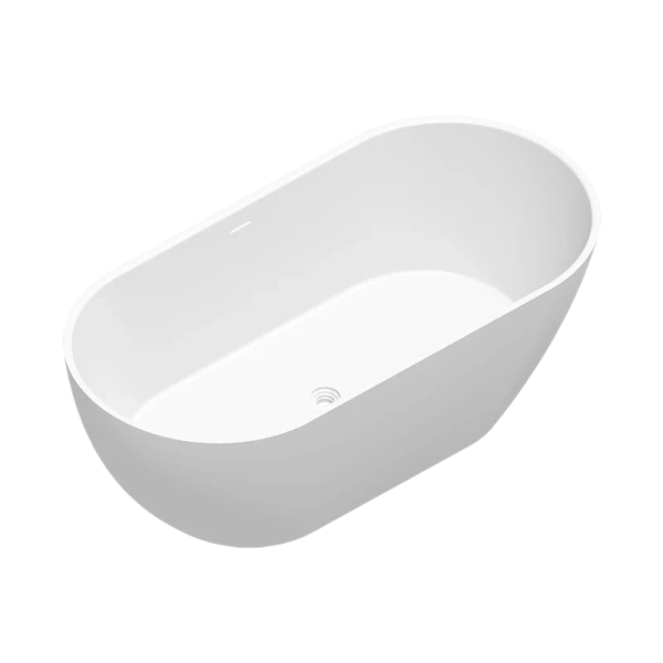 Ванна Radostone Roberta, 165 х 80 см, искусственный камень, белый матовый, VRBA10000165 - фото 1
