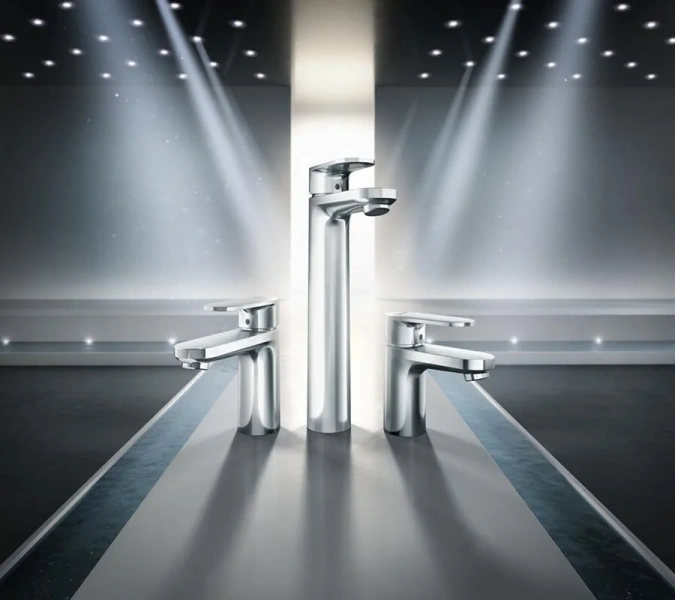 Смеситель для раковины Hansgrohe Vernis Blend со сливным гарнитуром, хром, современные, hi-tech - фото 3