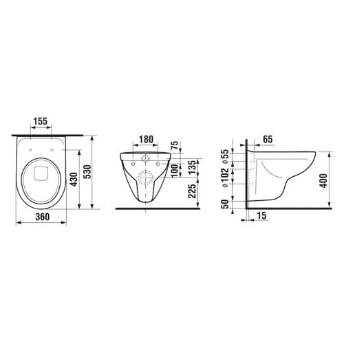 Унитаз подвесной Jika Lyra Plus 8233800000001 - фото 2