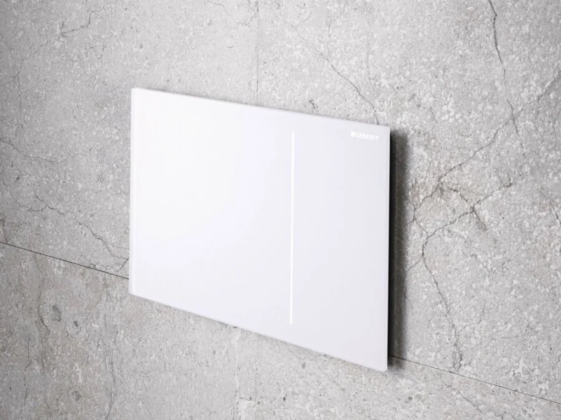 Смывная клавиша для двойного смыва, стекло, чёрный/алюминий, Geberit Sigma 70 index_3 - фото 7