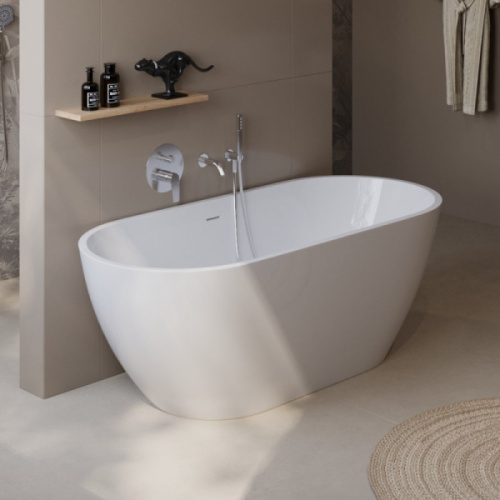 Ванна акриловая BelBagno Uno 150x73 см отдельностоящая - фото 2