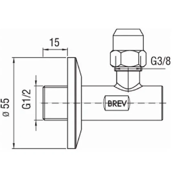 Фильтр для установки под раковиной Nobili Rubinetterie хром - фото 2