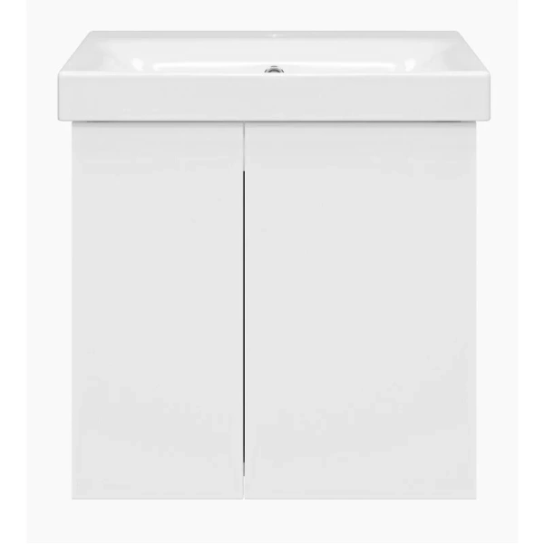 Тумба с раковиной подвесная Misty Лира 50 см с дверцами