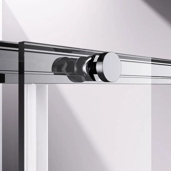 Душевая дверь в нишу Vincea Slim-N 120 см профиль хром, хром - фото 4