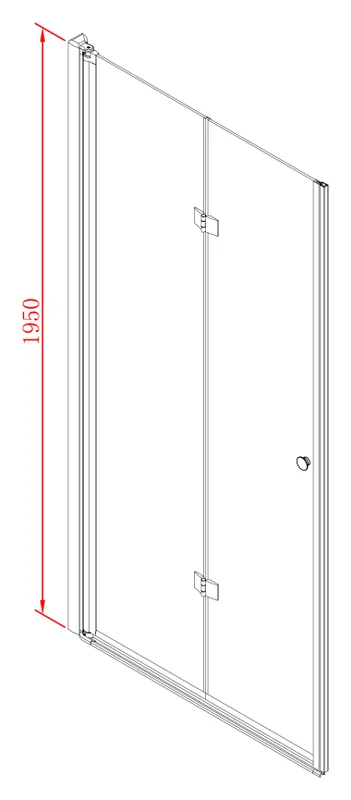 Душевая дверь Сezares Elena 100 см профиль хром, хром - фото 4