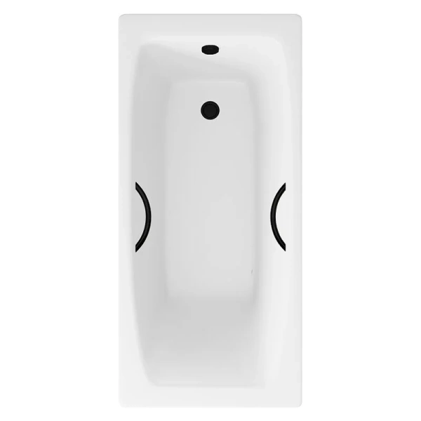 Ванна чугунная Delice Repos DLR220508RB 170x70 см с ручками - фото 1