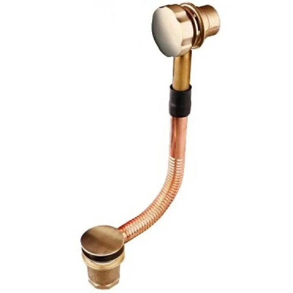 Акриловая ванна Радомир Сорренто 1-01-4-0-9-039К, 130 x 130 см, каркас, подголовник - 2 шт., фронтальный экран, сифон, слив-перелив автомат в комплекте, белая/бронза, без гидромассажа - фото 5