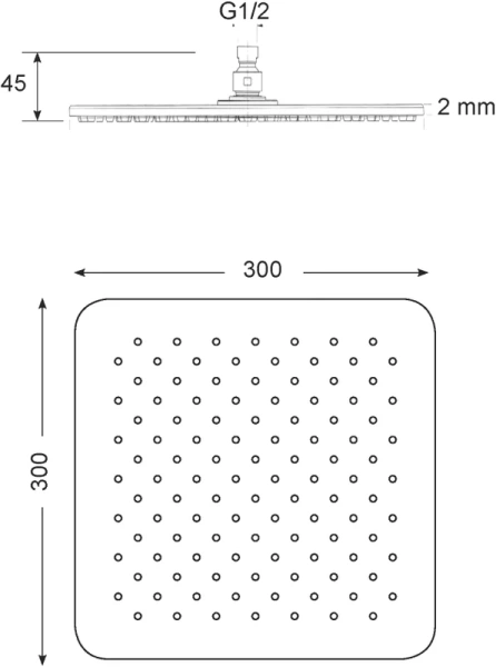 Верхний душ Migliore Rimini антикальций - фото 4