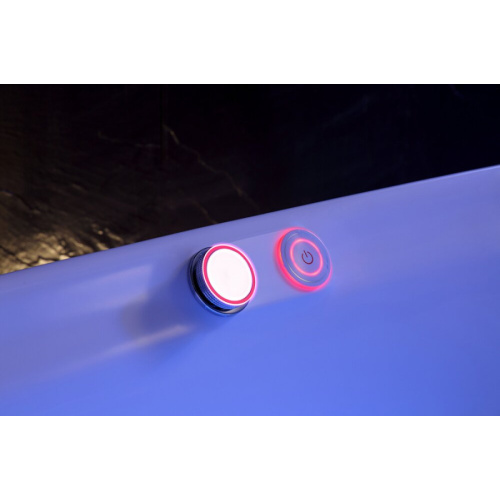 Ванна акриловая Gemy 180х120 см с сифоном, с гидромассажем, большие, двухместные - фото 5