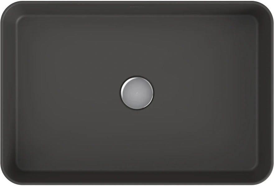 Раковина BERGES Ego 55 см матовый антрацит, накладные (на столешницу), пристенные - фото 3