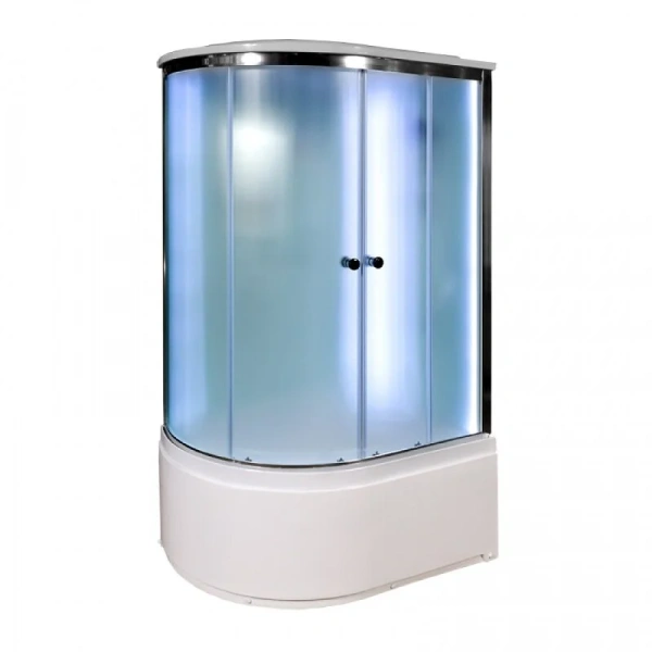 Душевая кабина Deto D 120х80 см левая, угловые, недорогие, для дачи, без гидромассажа, c тропическим душем, с вентиляцией, с крышей, с сиденьем, с радио - фото 5