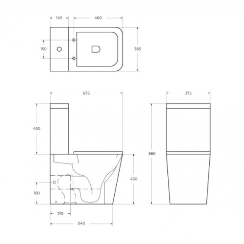 Схема, с нижним подводом воды - фото 7