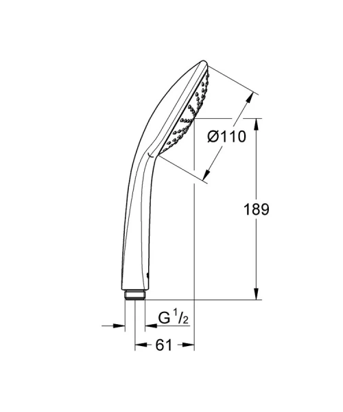 Душевая лейка Grohe Euphoria 27265000 - фото 2