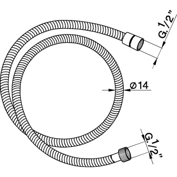 Шланг для душа Cisal Shower ZA0090102 металл - фото 2