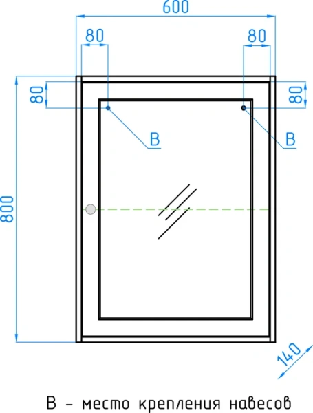 Зеркальный шкаф Style Line Кантри 60 см венге index_2 - фото 13