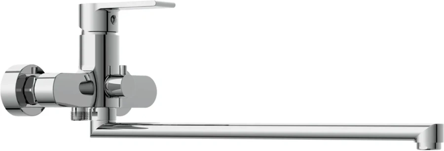 Смеситель для ванны Cersanit Brasko хром, с поворотным изливом, с длинным изливом - фото 7
