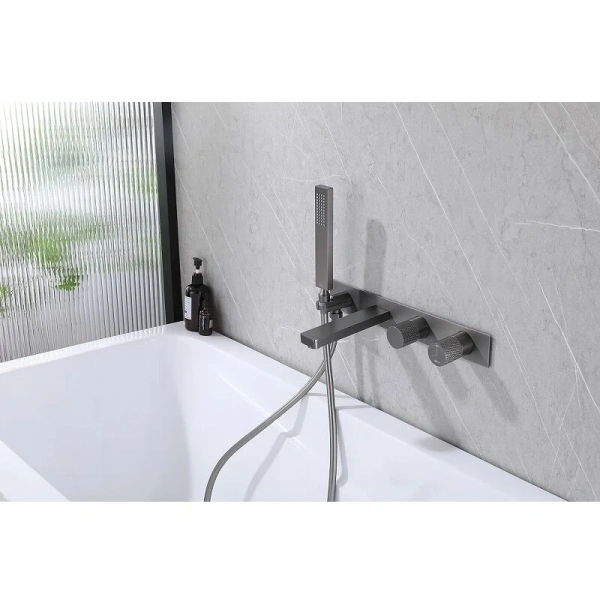 Смеситель для ванны Abber Rund никель, другие - фото 4