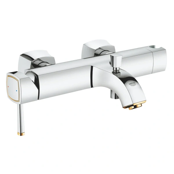 Смеситель для ванны, хром-золото, Grohe Grandera 23317IG0 - фото 2