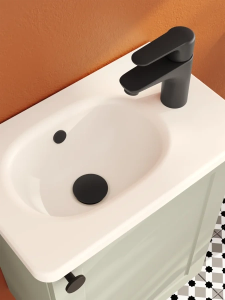 Смеситель для раковины VitrA Root Round матовый черный, из латуни, округлая форма - фото 5