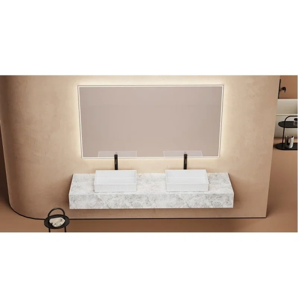 Раковина Abber Rechteck 51 см накладная, в форме чаши, круглой формы - фото 5