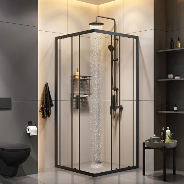 Душевой уголок Am.Pm Gem S 90x90 см с душевой стойкой - фото 1