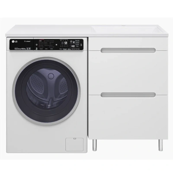 Тумба под раковину напольная Misty Байкал 70 см белая - фото 2