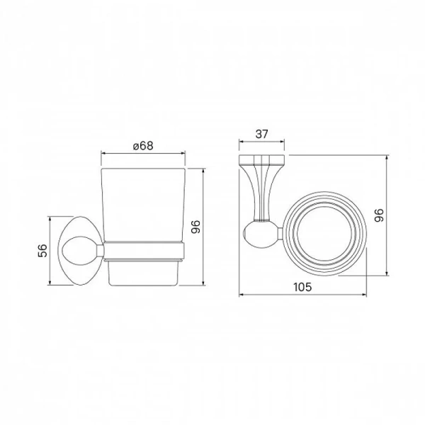 Стакан для ванной IDDIS Male одинарный - фото 2