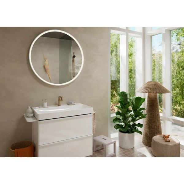 Смеситель для раковины Hansgrohe Tecturis S шлифованная бронза, из латуни, округлая форма, с донным клапаном - фото 5