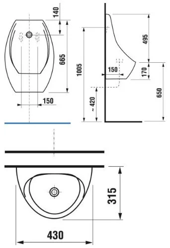 Писсуар с инфракрасным датчиком, Jika Domino Sensor, в наличии - фото 2