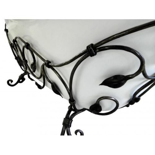 Кованая подставка для ванны Эстет Скарлетт патина - фото 3