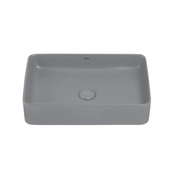 Раковина Abber Rechteck 51 см серая матовая, другие - фото 4