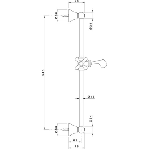 Штанга для душа Nicolazzi Doccia C8071 - фото 3