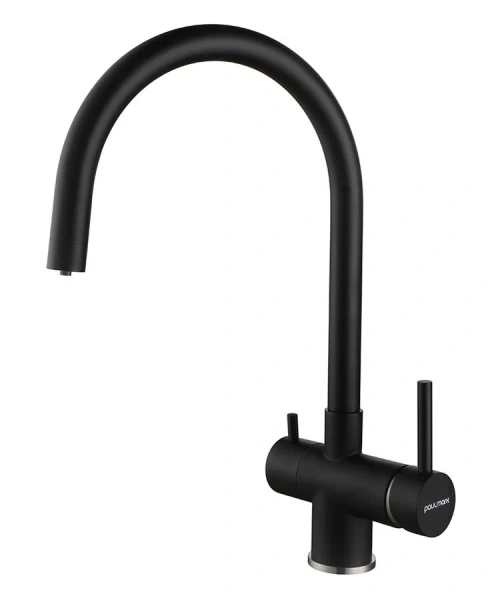 Смеситель для кухни Paulmark Heller антрацит - фото 1