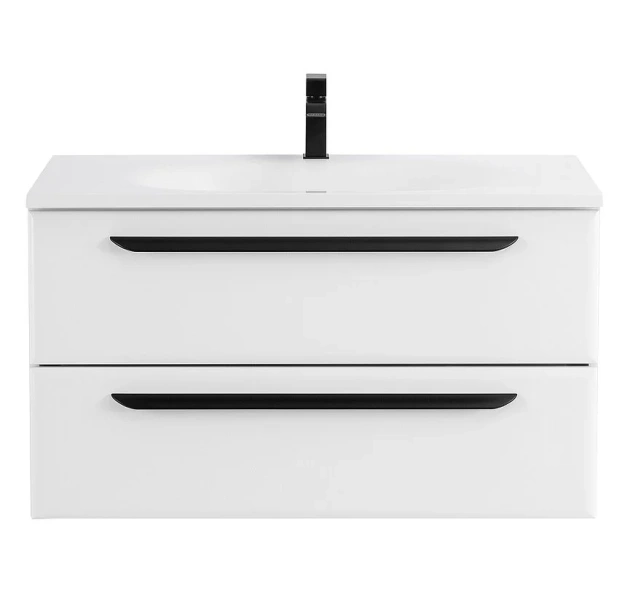Тумба под раковину подвесная Cezares Eco 75 см bianco opaco, современная, hi-tech - фото 3