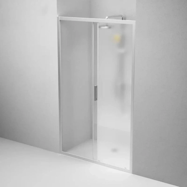 Душевая дверь в нишу AM.PM Gem Solo 120 см профиль хром стекло матовое, в наличии - фото 8